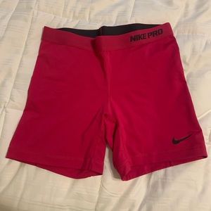 Nike Pro Dri-Fit Hot Pink Shorts